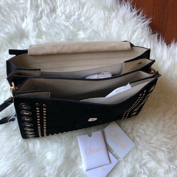 CHLOE STUDDED FAYE BAG - Picture 5 of 8